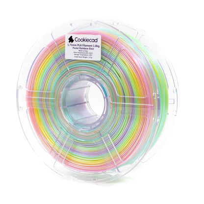 Cookiecad - Pastel Rainbow Elixir Rapid Gradient Shimmer PLA Filament (1.75mm, 1kg)