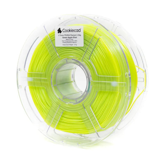 Cookiecad- TPU Green Apple Elixir TPU 95A Filament 1.75mm, 1kg