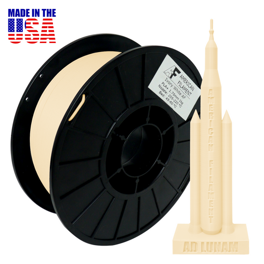 American FIlament | Ivory White AF 1.75mm PLA+ Filament Made in the USA!