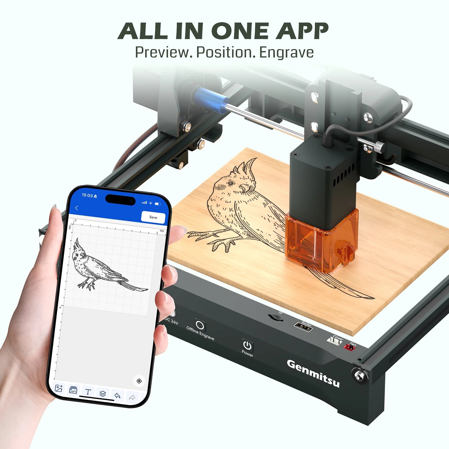 Genmitsu - Kortek Portable Desktop Laser Engraver