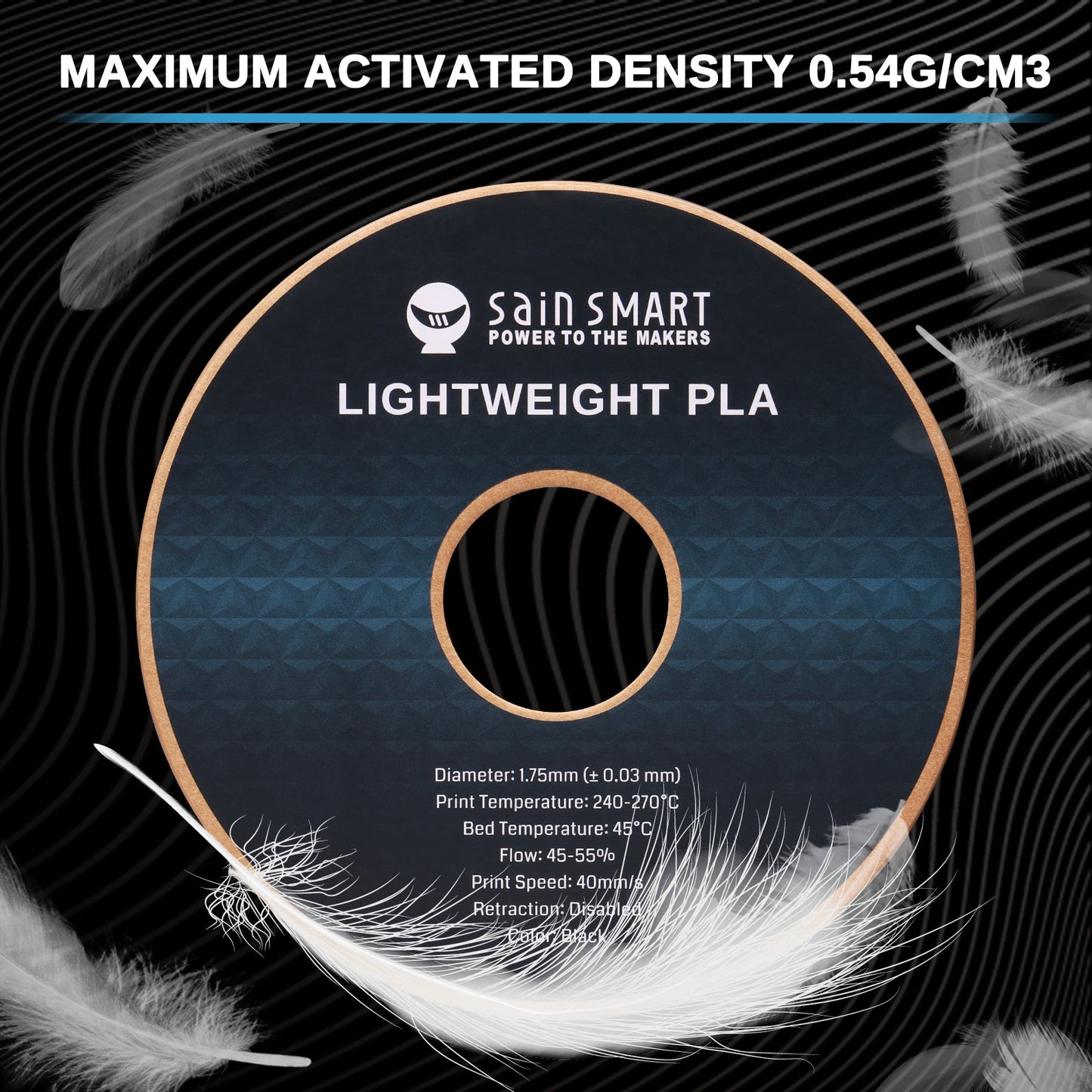 SainSmart - LightWeight PLA Filament - 1.75mm 1KG for RC Planes & Drones