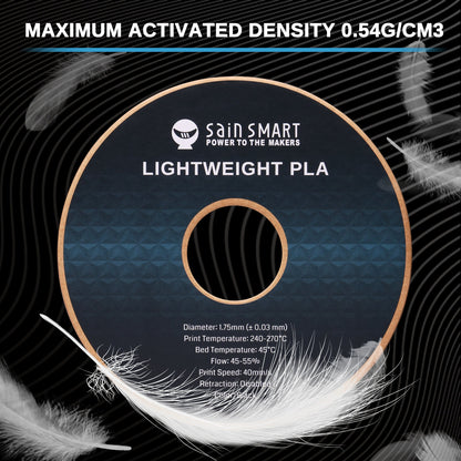 SainSmart - LightWeight PLA Filament - 1.75mm 1KG for RC Planes & Drones