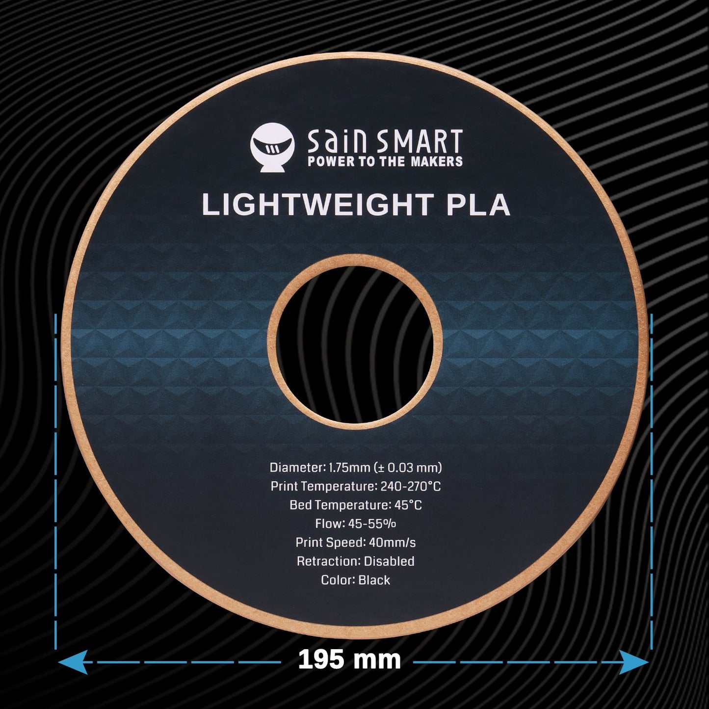 SainSmart - LightWeight PLA Filament - 1.75mm 1KG for RC Planes & Drones