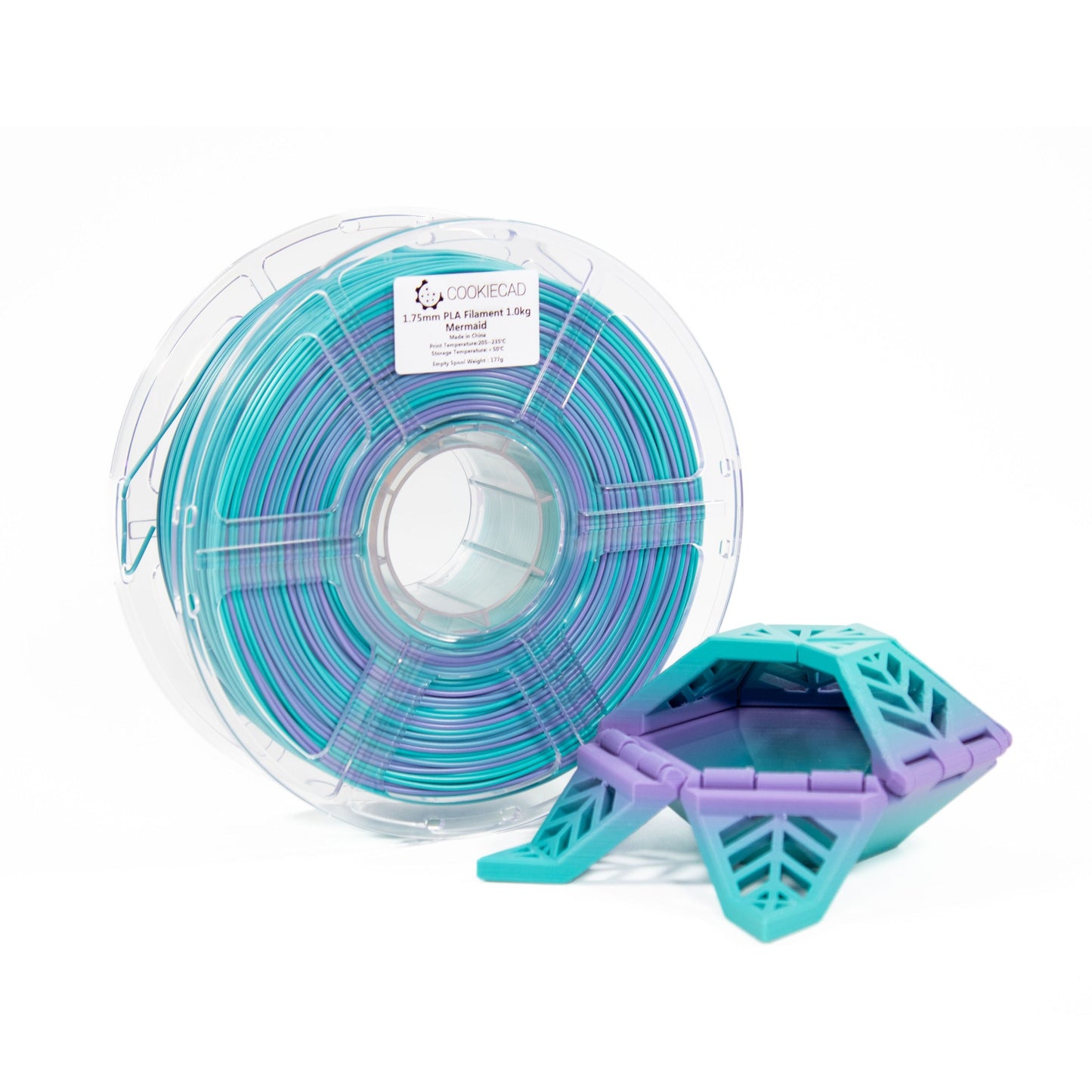Cookiecad - Mermaid Tri-Color Gradient PLA Filament (1.75mm, 1kg)