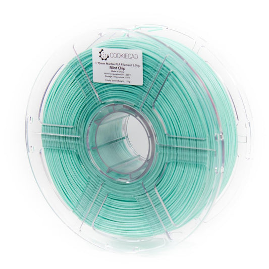 Cookiecad - Mint Chip Marble Textured PLA Filament (1.75mm, 1kg)