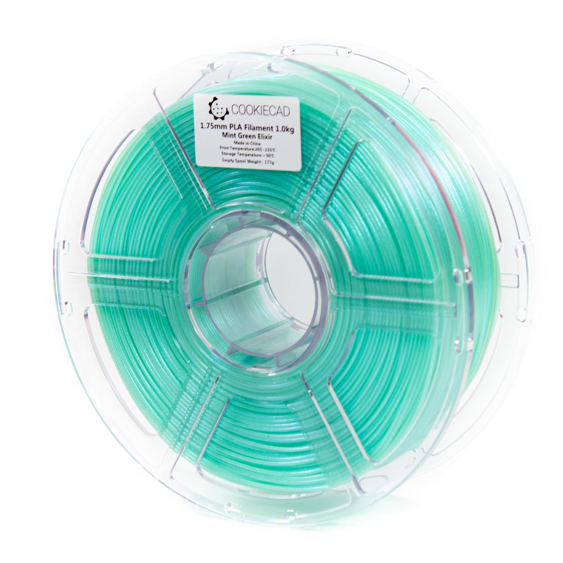 Cookiecad - Mint Green Elixir PLA Filament – 1.75mm (1kg)