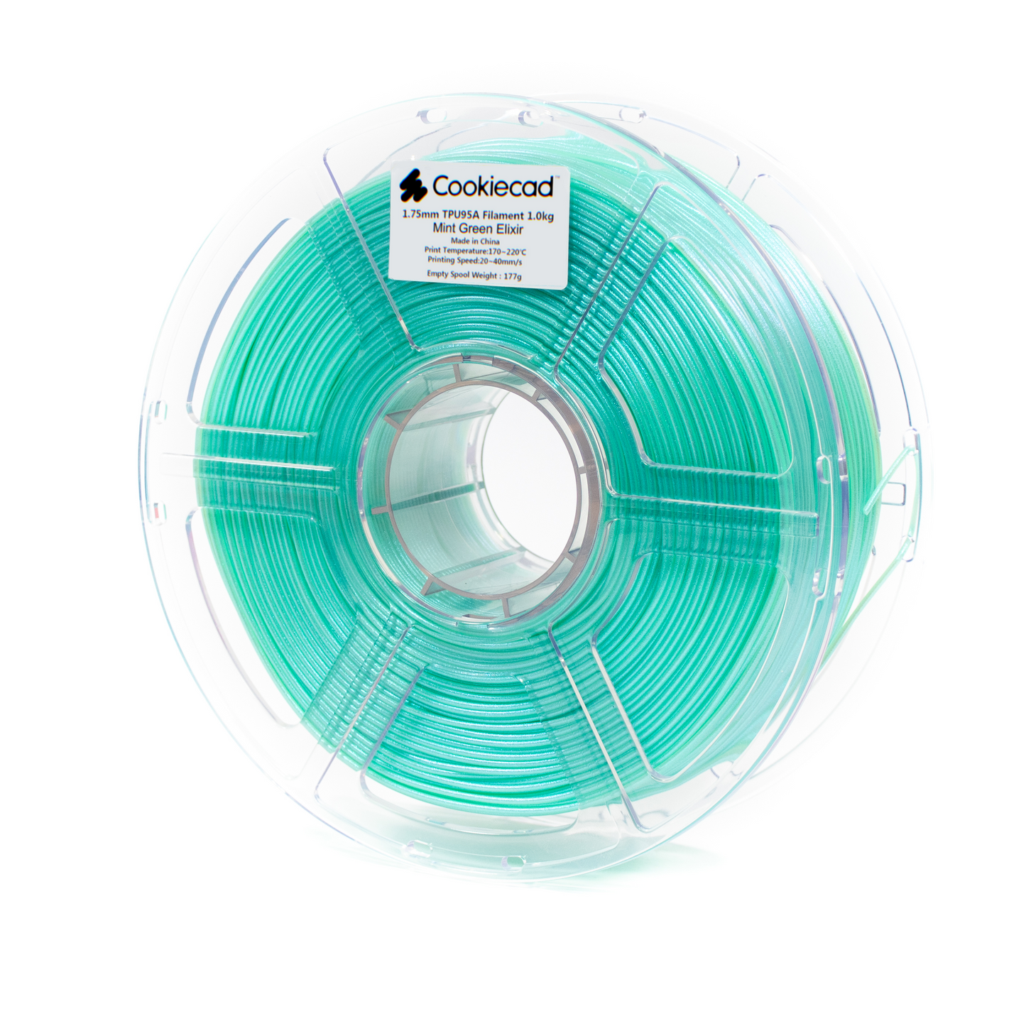 Cookiecad - TPU Mint Green Elixir TPU Filament 1.75mm, 1kg
