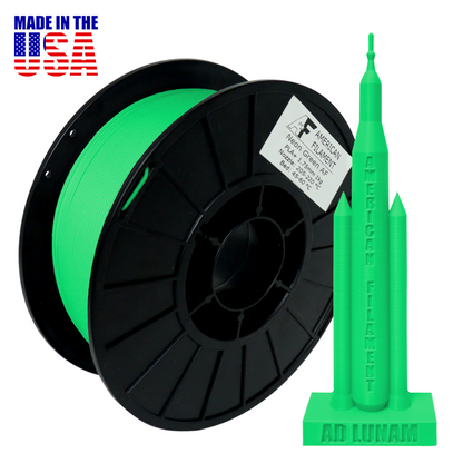 American FIlament | Neon Green AF 1.75mm PLA+ Filament Made in the USA!