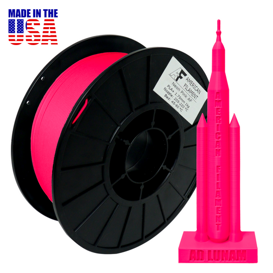 American Filament - Neon Pink PLA+ Filament | 1.75mm High-Visibility & High-Strength