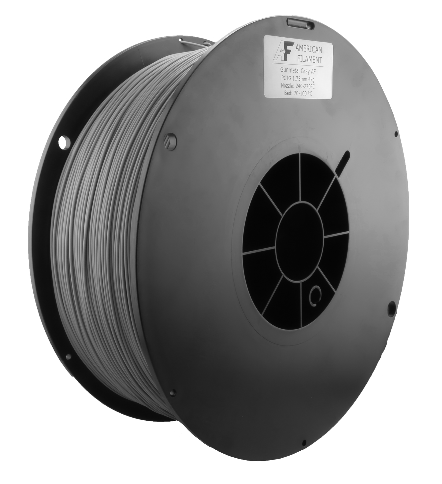 American Filament | Gunmetal Gray AF 1.75mm PCTG Filament Made in the USA!