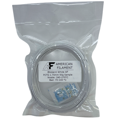 American Filament | Blizzard White AF 1.75mm PCTG Filament Made in the USA!