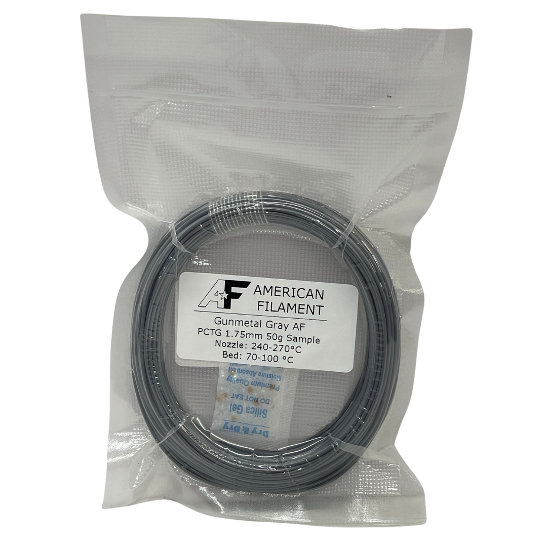 American Filament | Gunmetal Gray AF 1.75mm PCTG Filament Made in the USA!