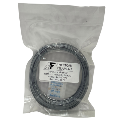 American Filament | Gunmetal Gray AF 1.75mm PCTG Filament Made in the USA!
