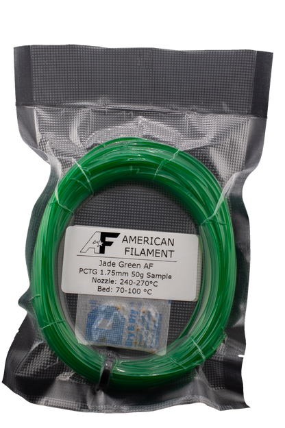 American Filament - Tough Professional PCTG Filament | Transparent Jade Green, 1.75mm (1kg)