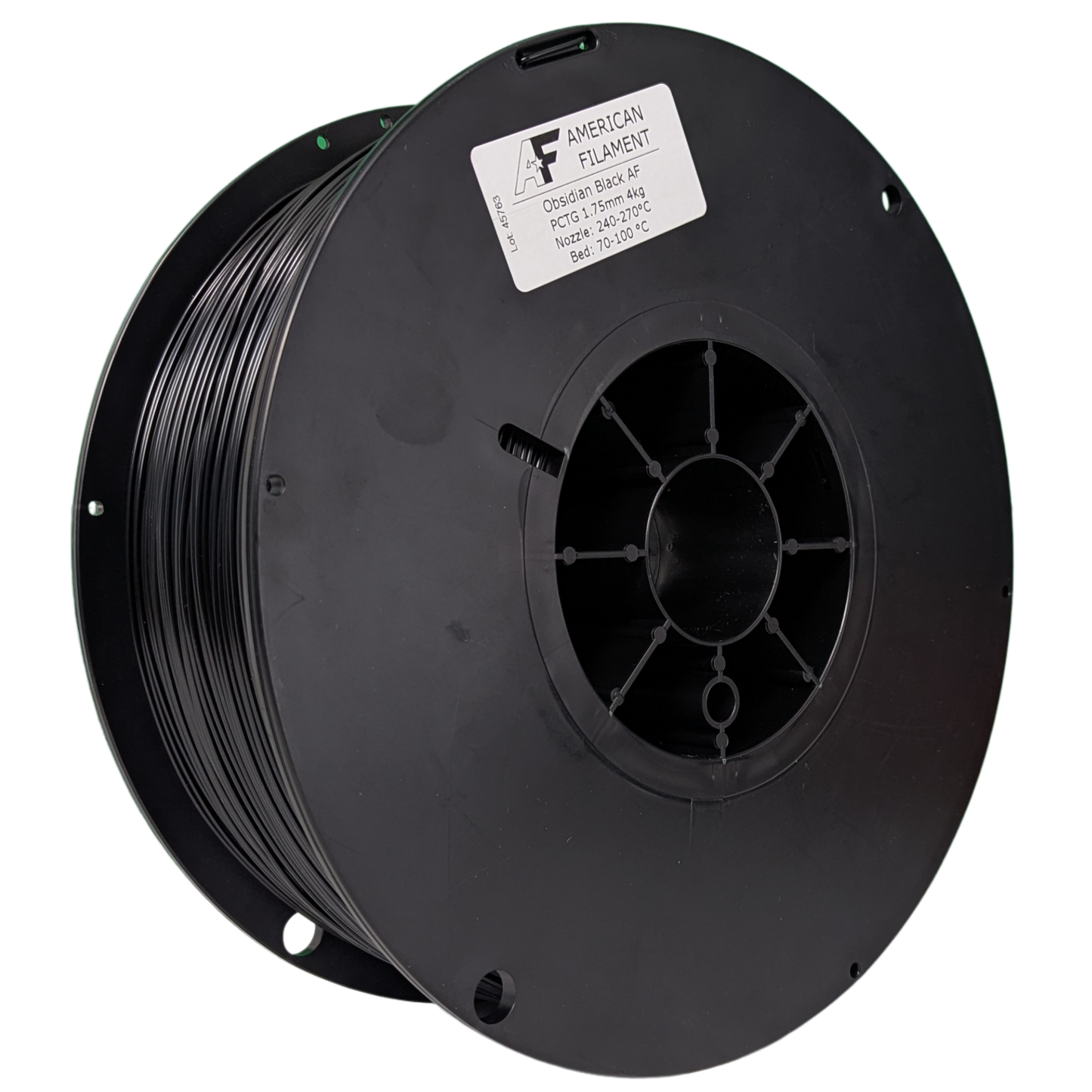 American Filament | Obsidian Black AF 1.75mm PCTG Filament Made in the USA!