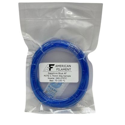 American Filament Transparent Sapphire Blue PCTG Filament (1.75mm, 1kg)