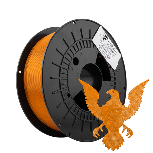 American Filament - Tough Professional PCTG Filament | Transparent Turn Signal Orange, 1.75mm (1kg)
