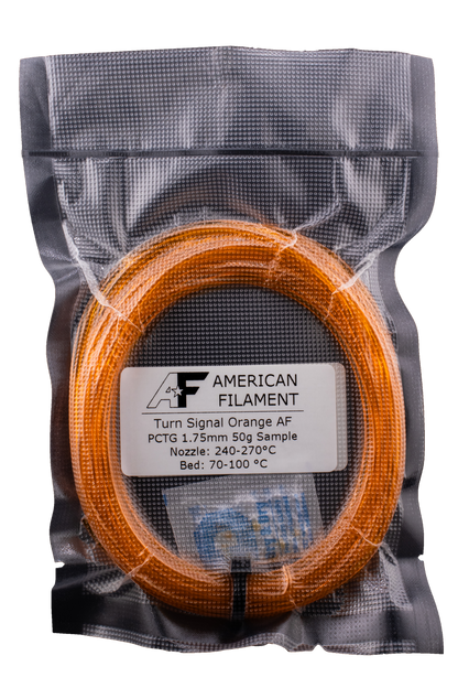 American Filament - Tough Professional PCTG Filament | Transparent Turn Signal Orange, 1.75mm (1kg)