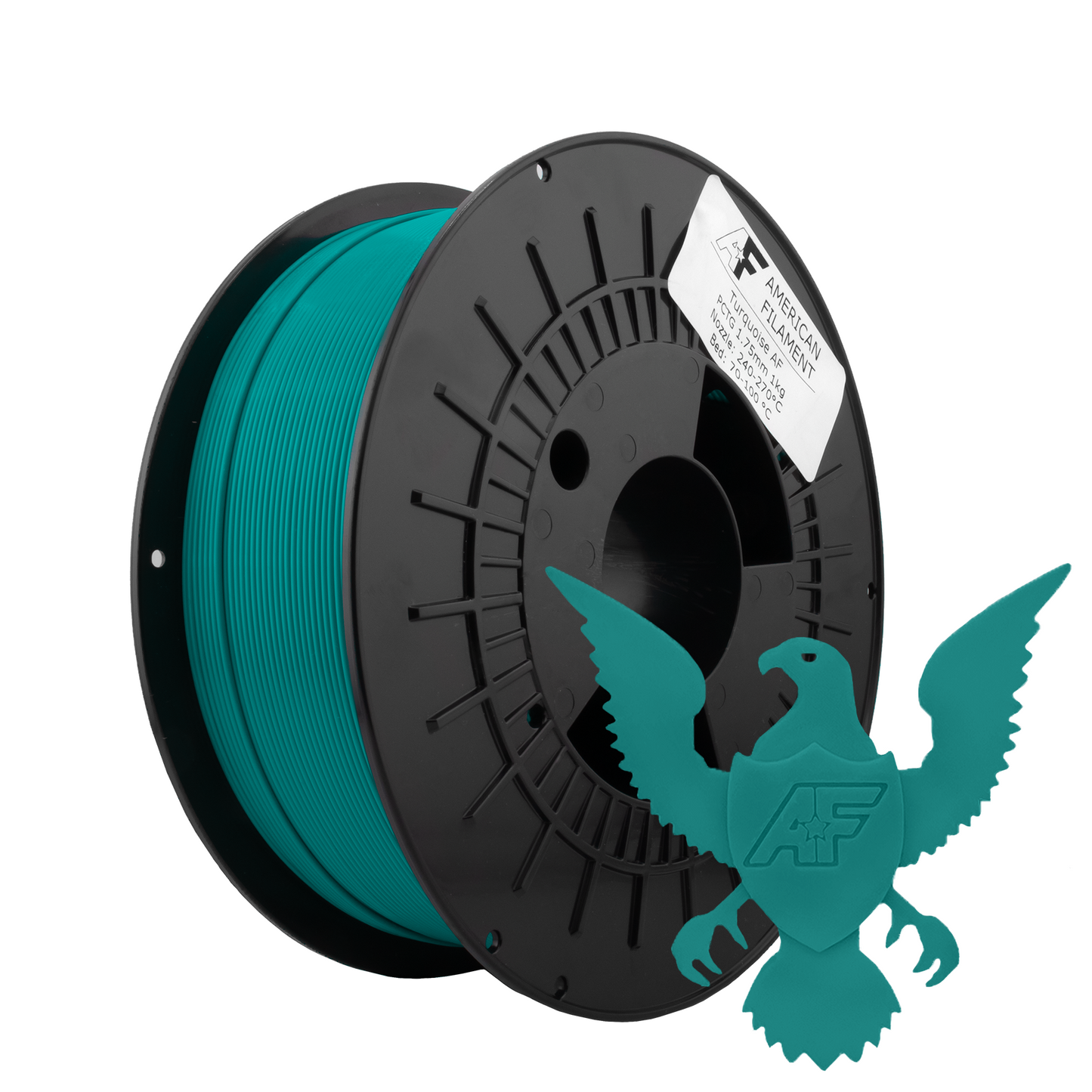 American Filament - Tough Professional PCTG Filament | Turquoise, 1.75mm (1kg)