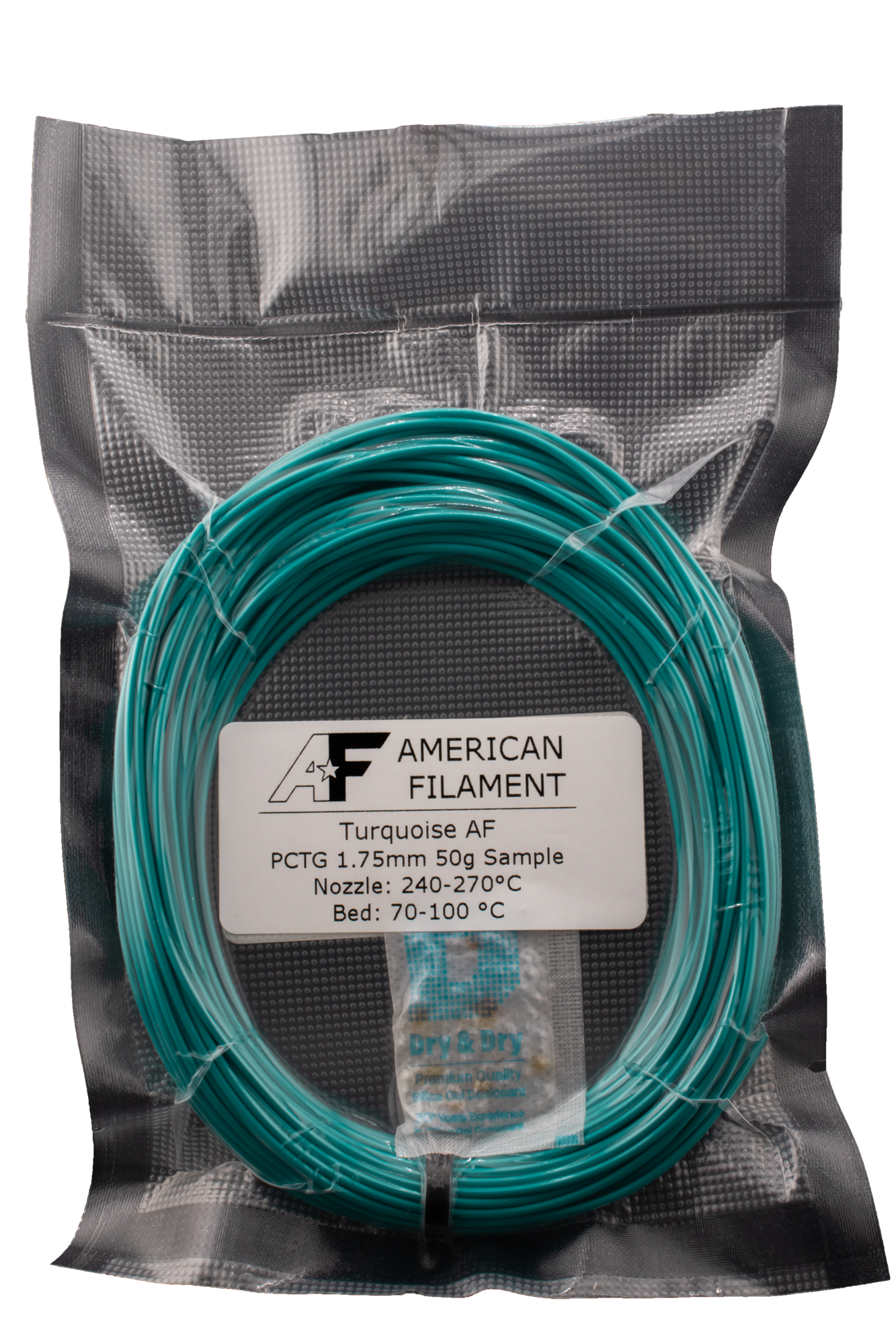 American Filament - Tough Professional PCTG Filament | Turquoise, 1.75mm (1kg)