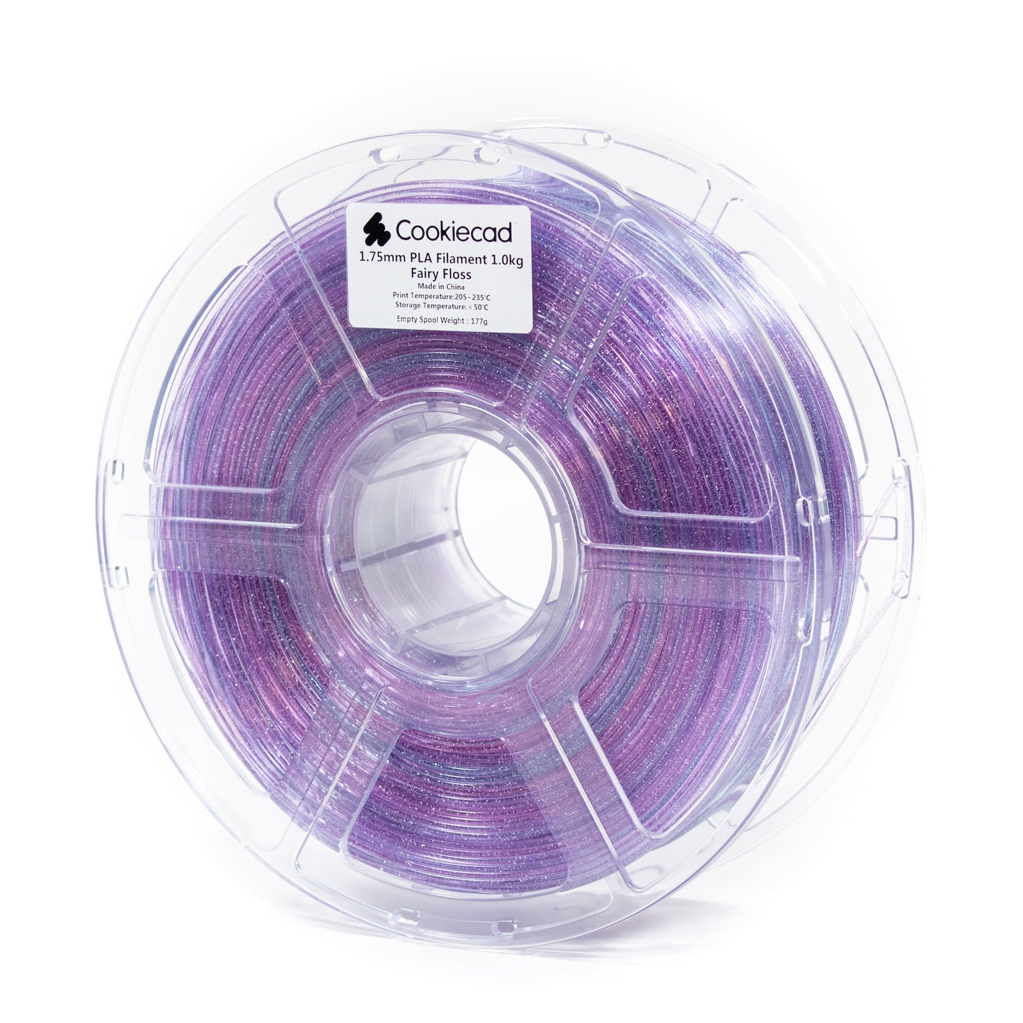 Cookiecad - Fairy Floss Translucent Gradient Glitter PLA Filament (1.75mm, 1kg)