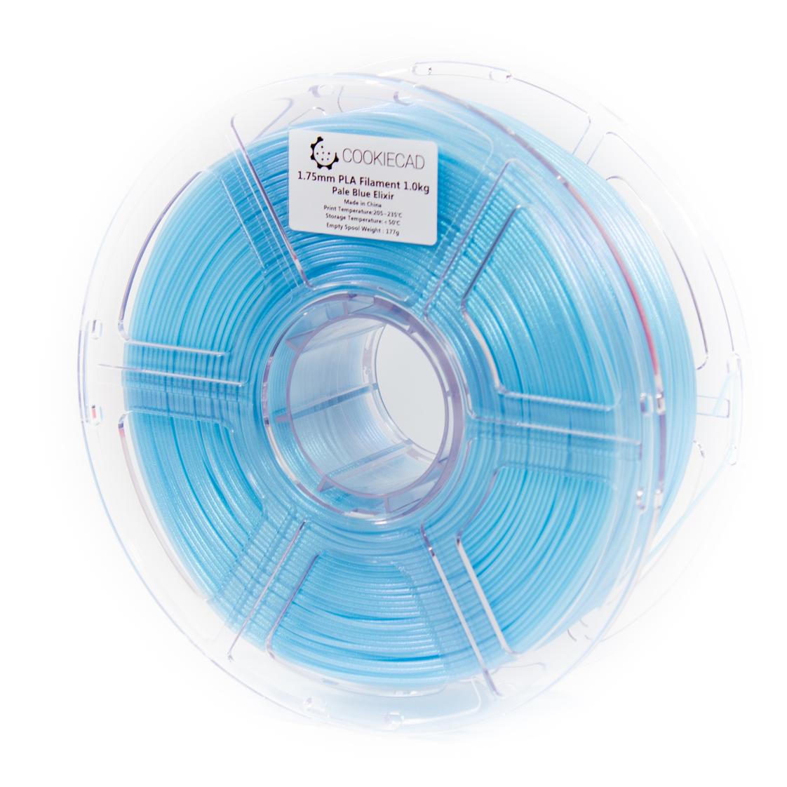 Cookiecad - Pale Blue Elixir Iridescent Shimmer PLA Filament (1.75mm, 1kg)