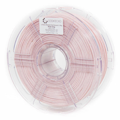 Cookiecad - Pink Chip Marble Textured PLA Filament (1.75mm, 1kg)