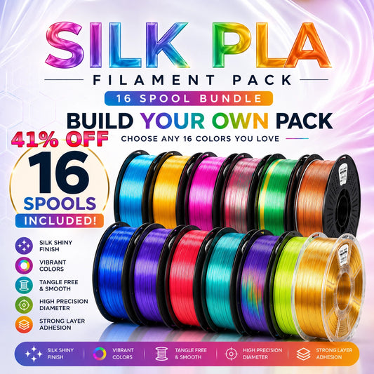 Silk PLA - Build your Pack (16kg) - IIID Max Filaments