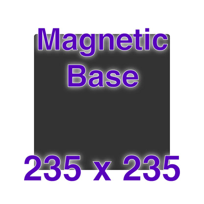 High-Temp Magnetic Base with Alignment Notches – 235 x 235 mm