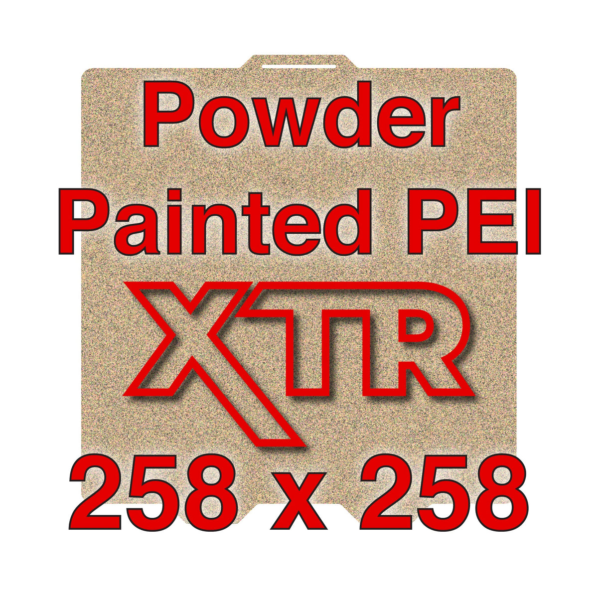 XTR Flexi Plate with Textured ULTEM PEI for Bambu Lab (258 x 258 mm)