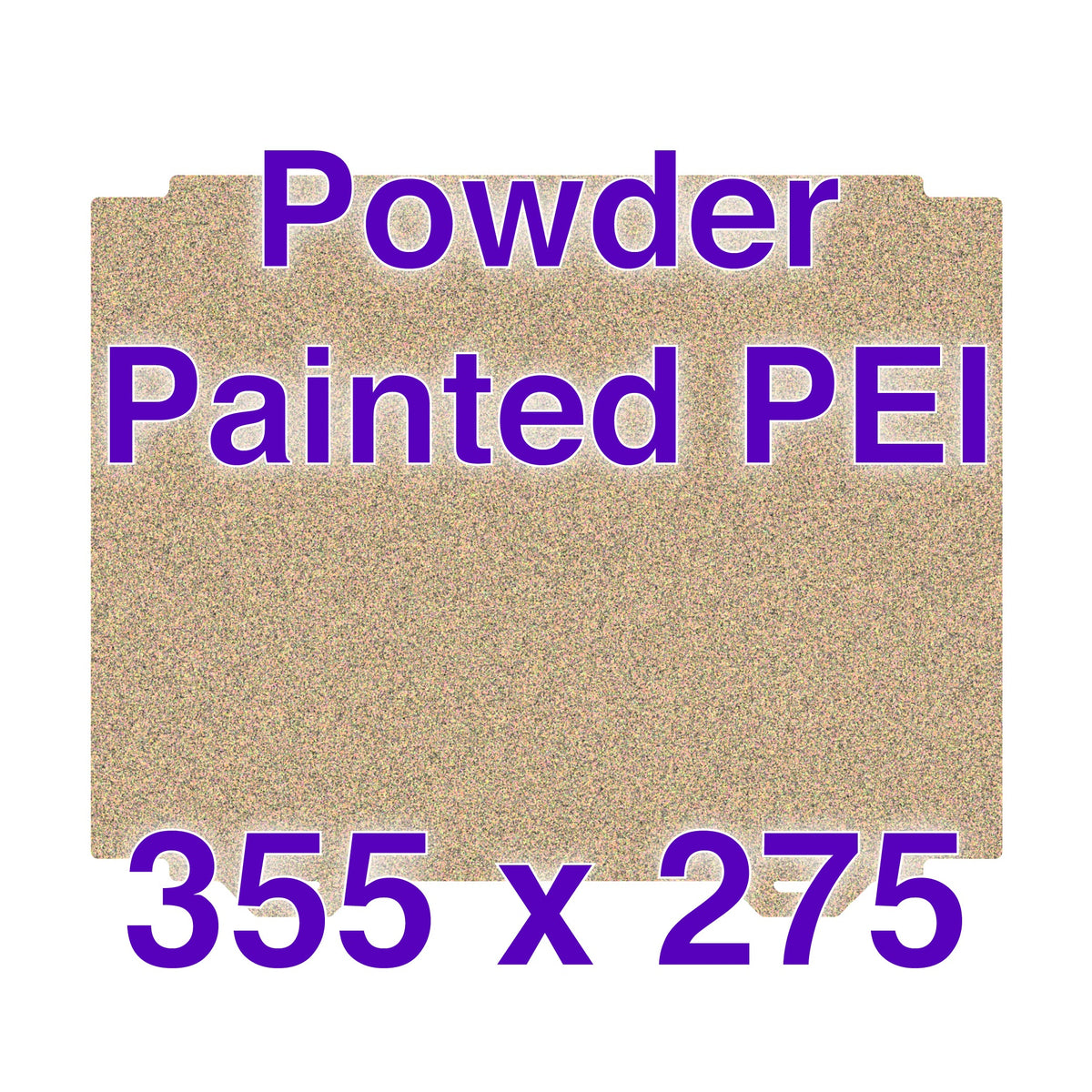 Flexi Plate with Textured ULTEM PEI - UltiMaker S5 (355 x 275 mm w/ Cutout Corners)
