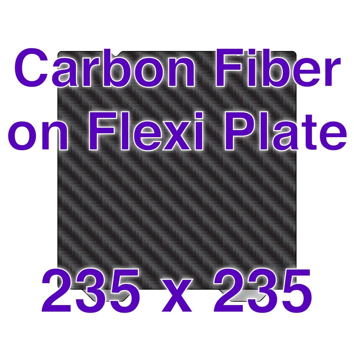 Flexi Plate with Carbon Fiber - Creality K1 and K1C - 235 x 235 mm