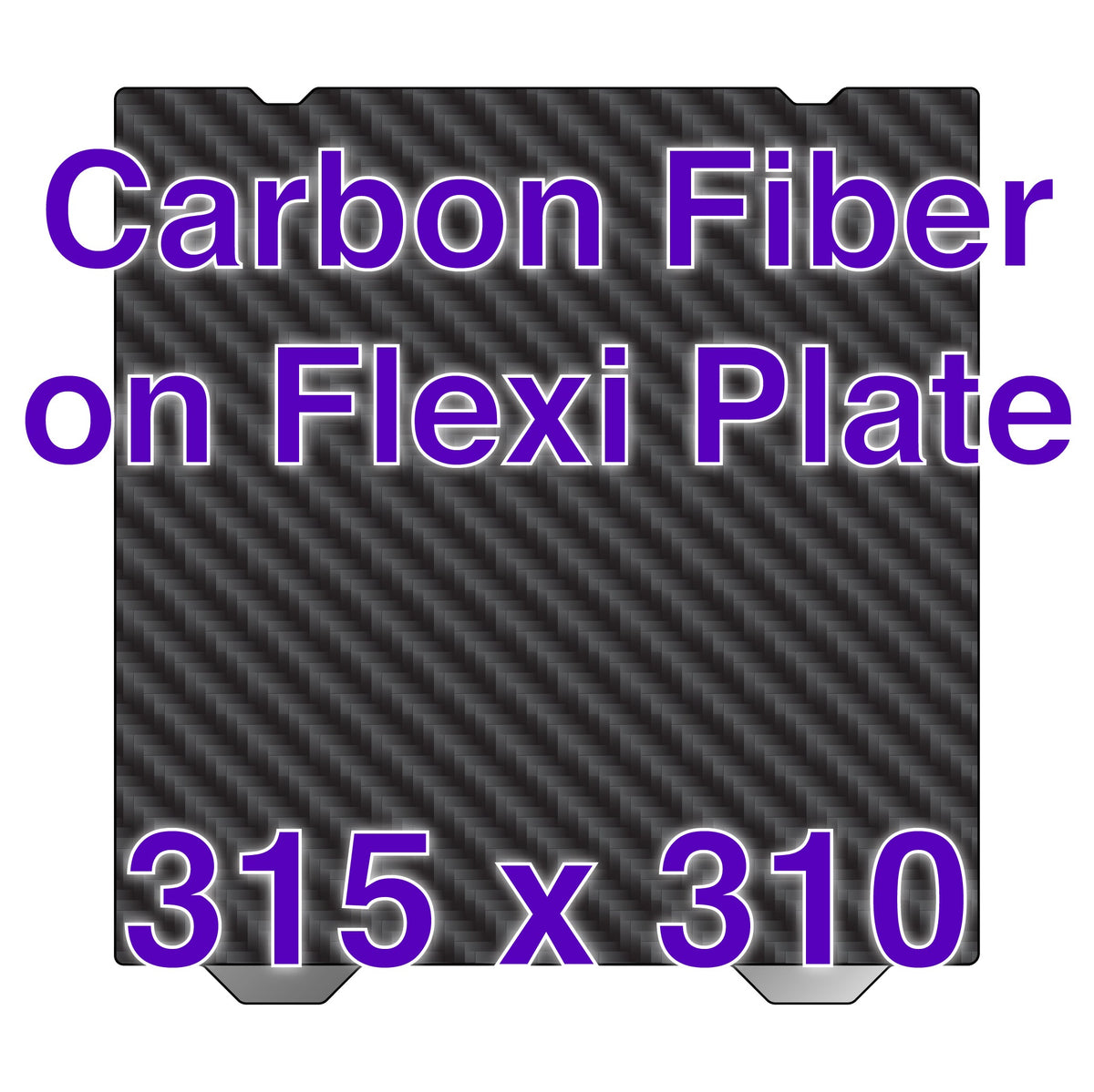 Flexi Plate with Carbon Fiber - Creality K1 Max / Ender 3 S1 Plus (315 x 310 mm)