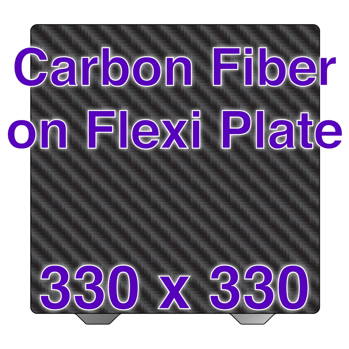 Flexi Plate with Carbon Fiber - Elegoo Neptune 3 & 4 Plus / QIDI X-Max 3 - 330 x 330 mm