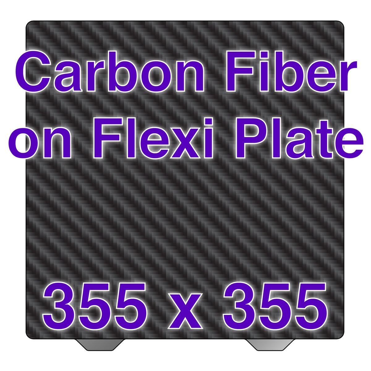 Flexi Plate with Carbon Fiber - Sovol SV08 / Voron 350 V2 (355 x 355 mm)