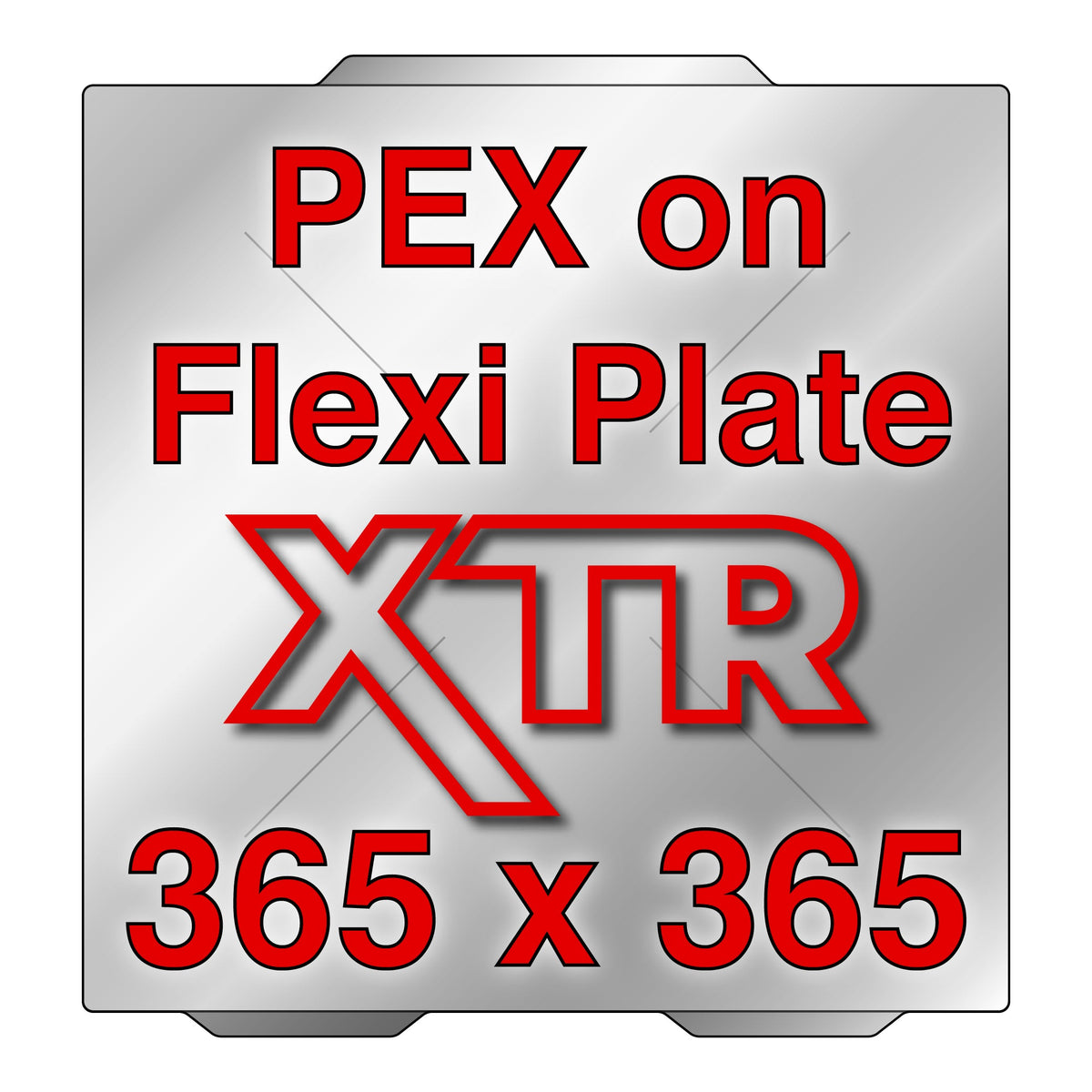 XTR Flexi Plate with PEX Build Surface - 365 x 365 mm (Prusa XL)