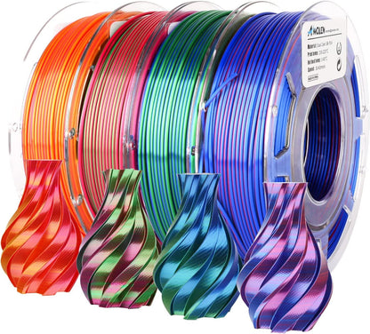 Amolen - PLA Silk Dual Color Variety Pack (4x200g) - 1.75MM