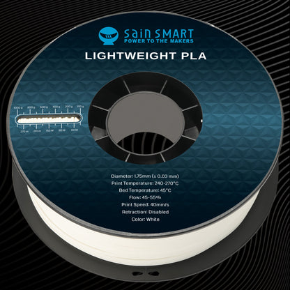 SainSmart - LightWeight PLA Filament - 1.75mm 1KG for RC Planes & Drones