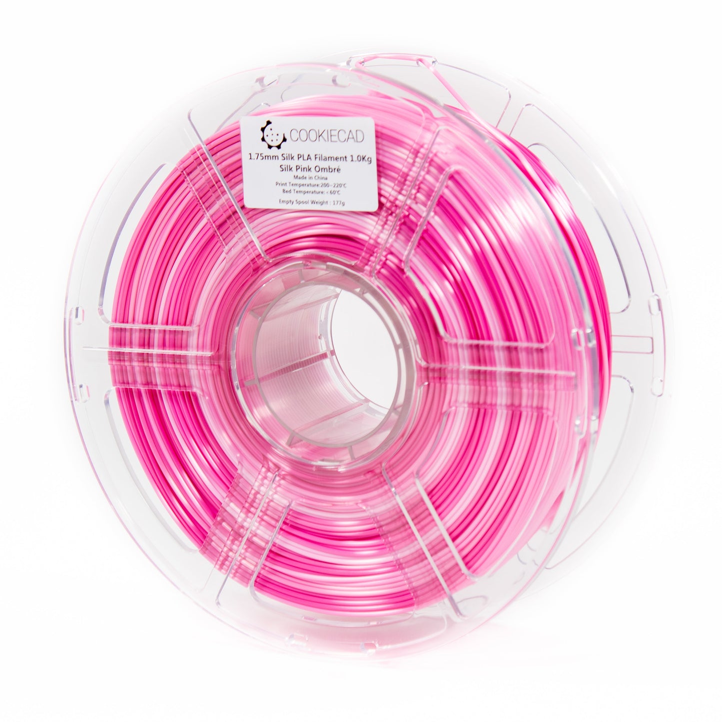 Cookiecad - SILK Pink Ombré Gradient PLA Filament (1.75mm, 1kg)