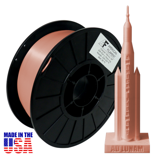 American Filament | Rose Gold AF Silk PLA 3D Printer Filament, 1.75 mm Diameter, 1 kg Spool