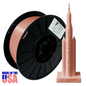 American Filament | Rose Gold AF Silk PLA 3D Printer Filament, 1.75 mm Diameter, 1 kg Spool