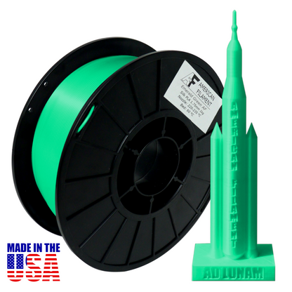 American Filament - Emerald Green AF Silk PLA Filament (1.75mm, 1kg)