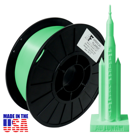 American Filament - Neon Green AF Silk PLA Filament (1.75mm, 1kg)
