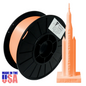 American Filament | Neon Orange AF Silk PLA 3D Printer Filament, 1.75 mm Diameter, 1 kg Spool
