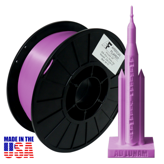 American FIlament | Purple AF Silk PLA 3D Printer Filament, 1.75 mm Diameter, 1 kg Spool