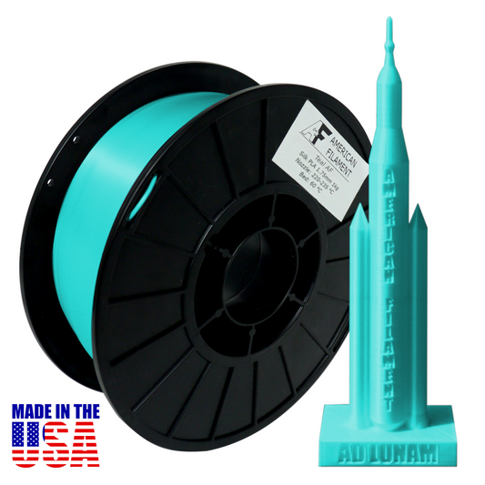 American FIlament | Teal AF Silk PLA 3D Printer Filament, 1.75 mm Diameter, 1 kg Spool
