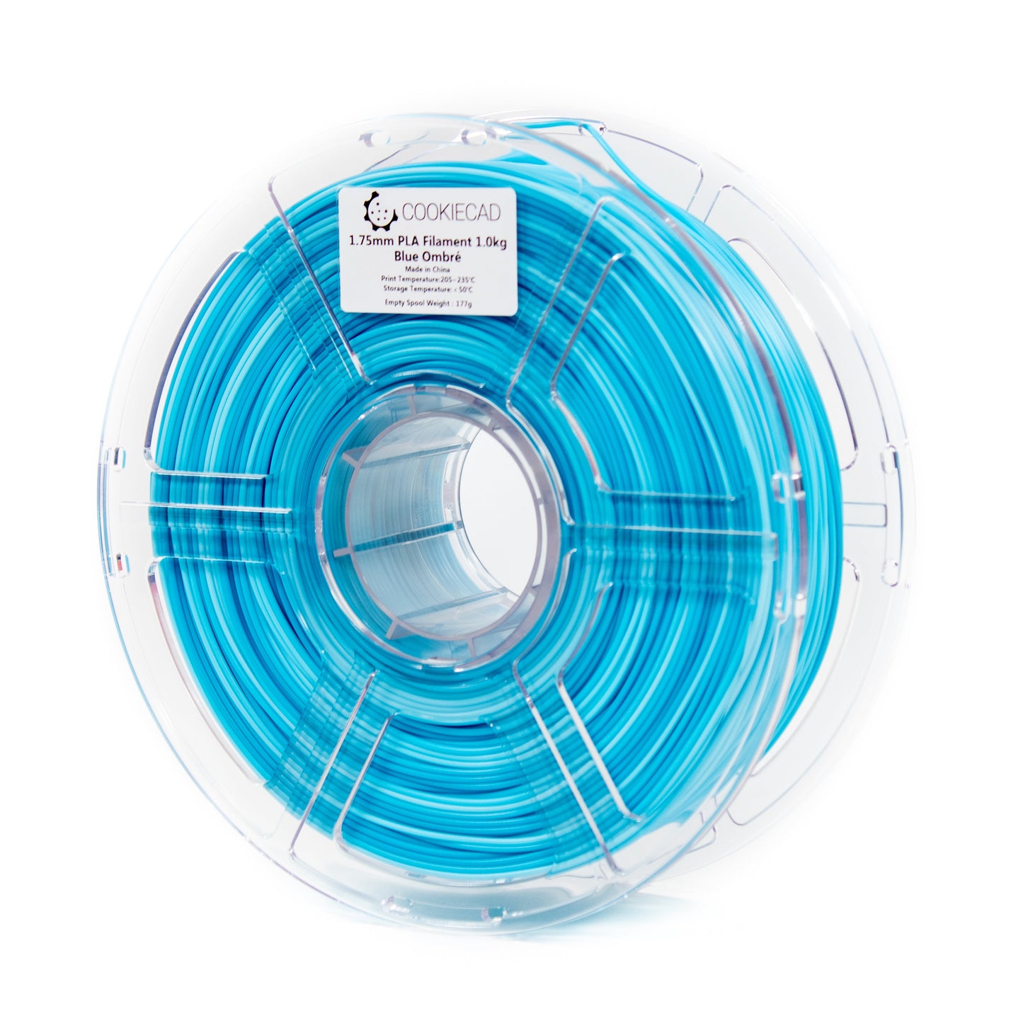 Cookiecad - Blue Ombré Dual-Shade PLA Filament (1.75mm, 1kg)