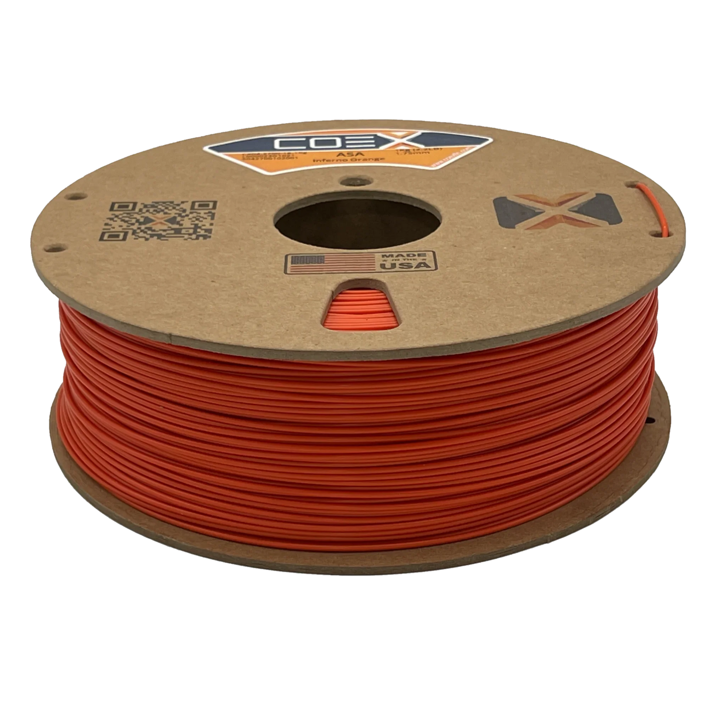 COEX 3D - Inferno Orange ASA Prime Filament | UV-Resistant Engineering Grade