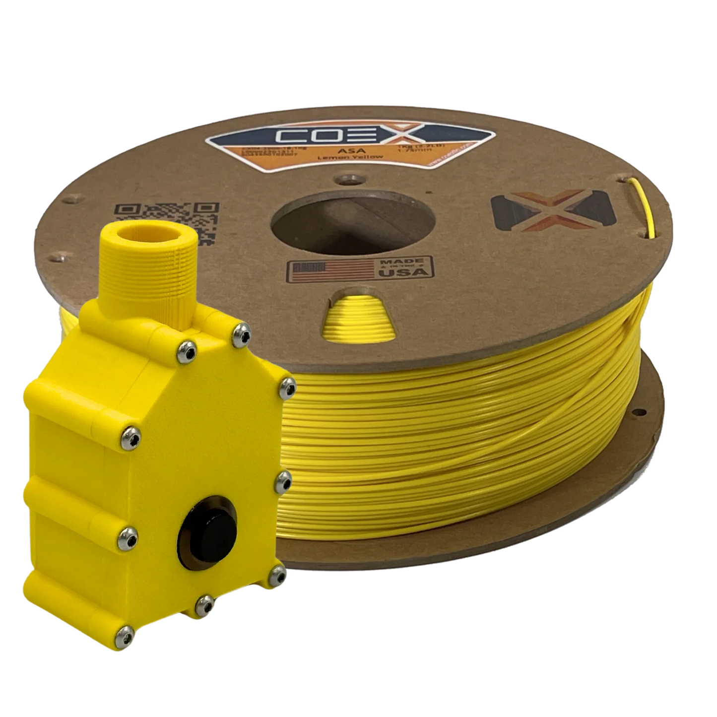 COEX 3D - Lemon Yellow ASA Prime Filament | UV-Resistant Engineering Grade