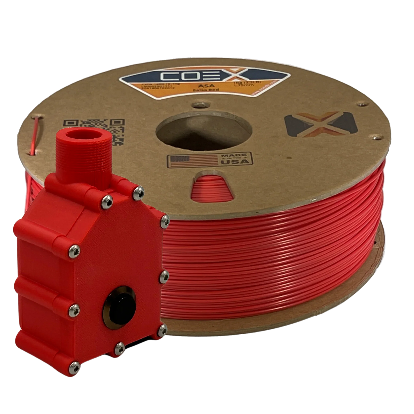 COEX 3D - Salsa Red ASA Prime Filament | UV-Resistant Engineering Grade